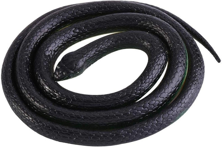 Focket Gummischlange, 130cm lang Realistisches weiches Flexibles Gummischlangen-Garten-Requisiten-lu