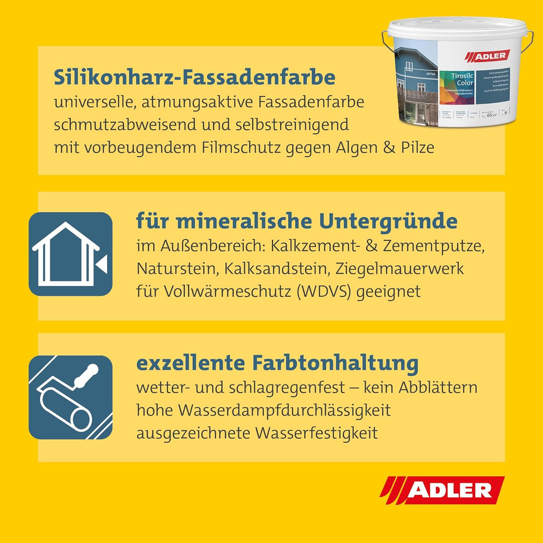 Aviva Tirosilc-Color - 3 L - Fassadenfarbe B07-6 Jura