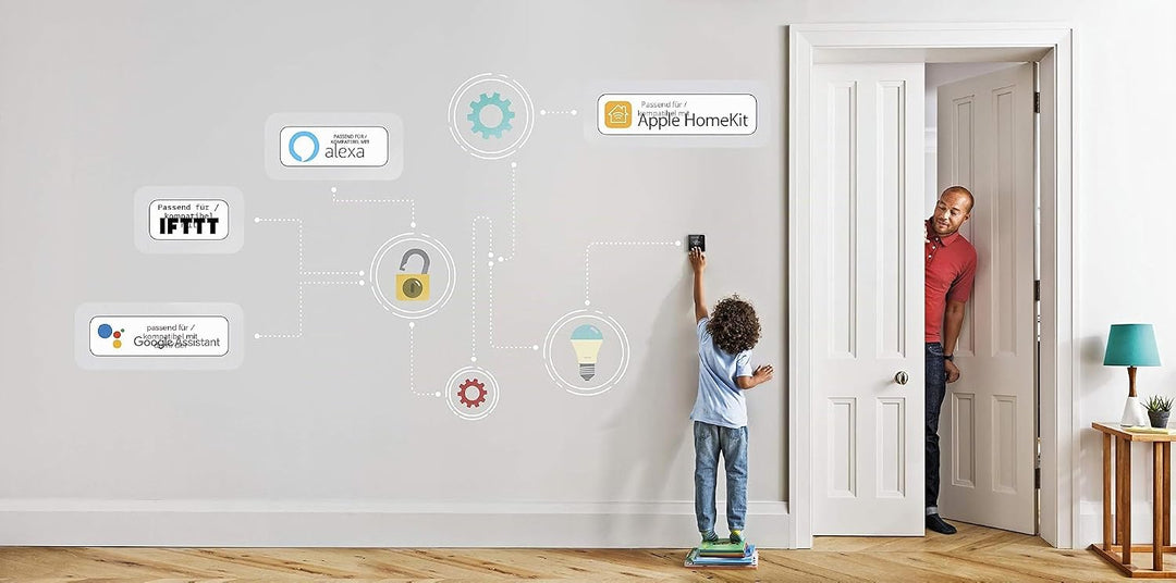 Honeywell Home T6 Funk-Raumthermostat Aufputz 5 bis 37 °C, mit Wi-Fi, Schwarz Mit Kabel (nicht entha
