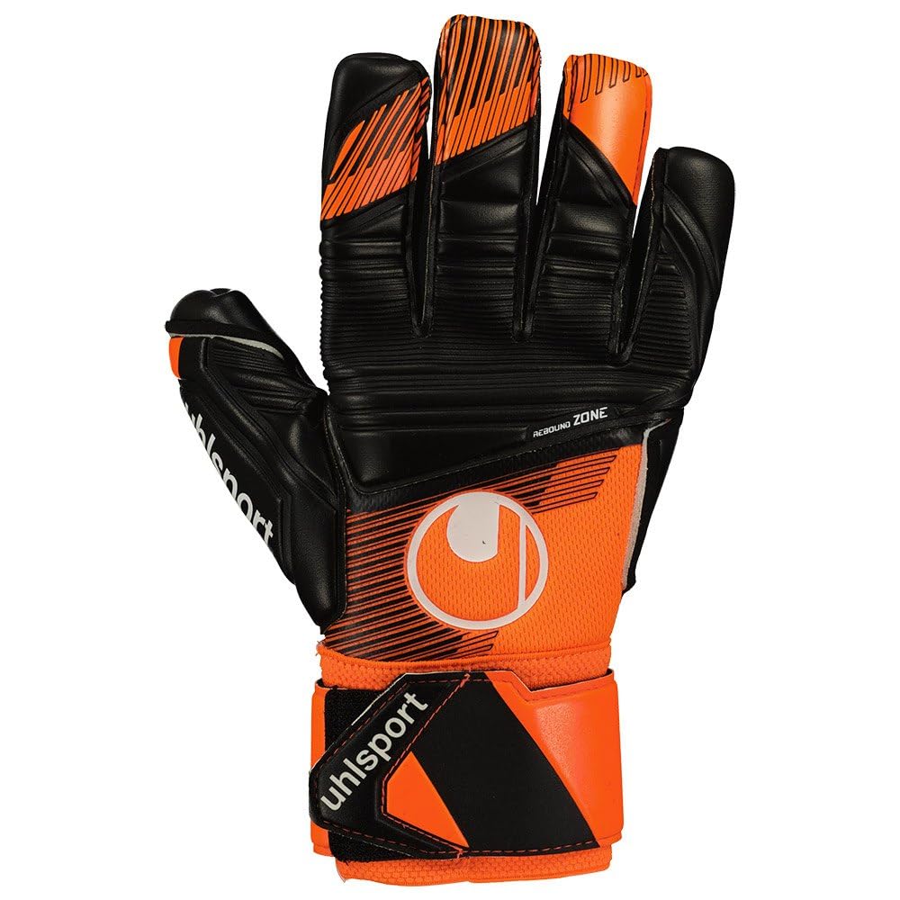 uhlsport Unisex Jugend Super Resist+ Hn Fussball Torwarthandschuhe 3 fluo orange/schwarz/weiss, 3 fl