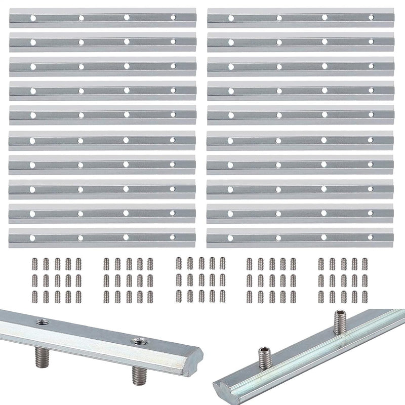 20X EYPINS ALU Streckenverbinder Nut 8, Profilverbinder 180mm für 40x40, 40x80 Aluprofile Stangenpro