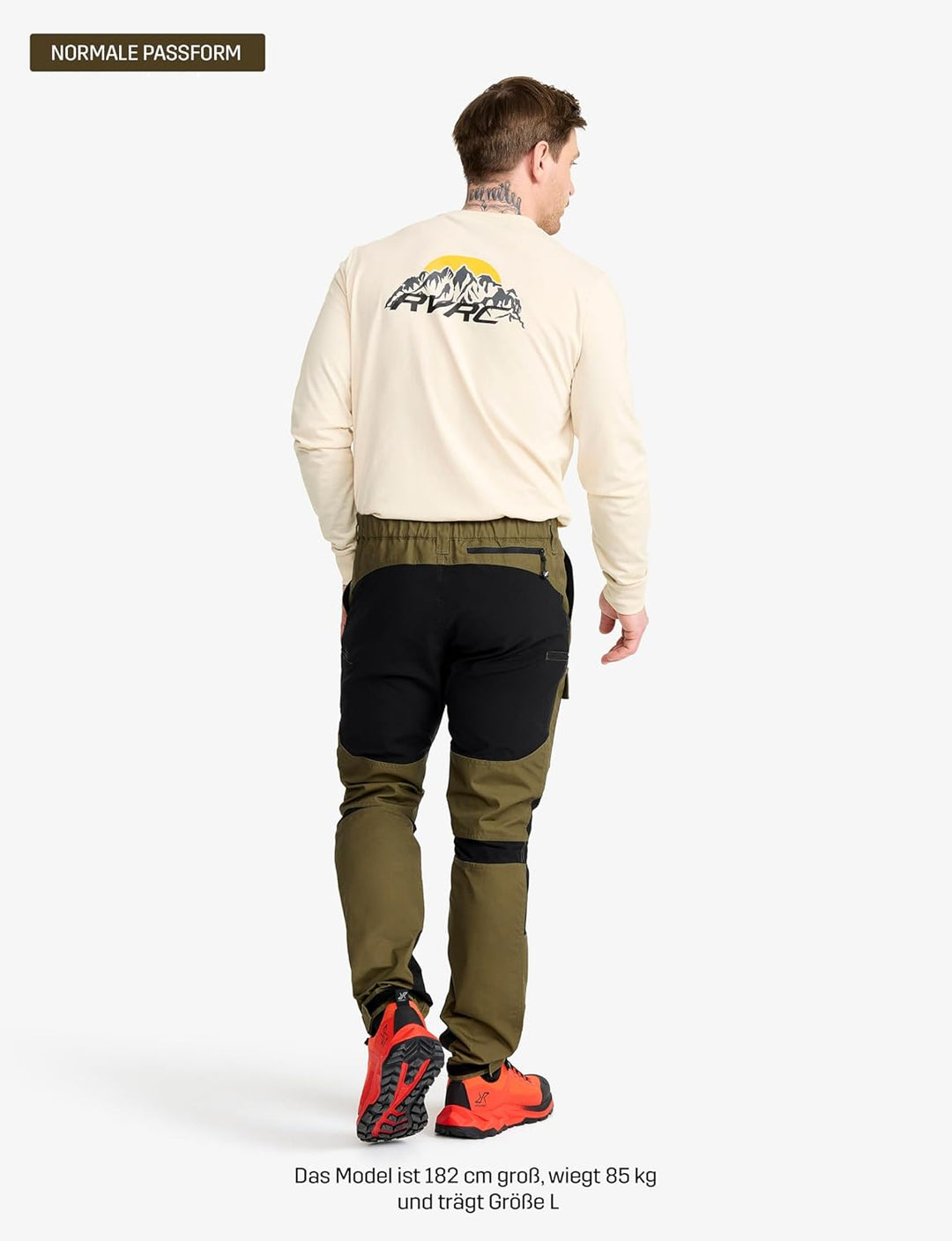RevolutionRace Herren Nordwand Pants, Hose zum Wandern und für viele Outdoor-Aktivitäten S Dark Oliv