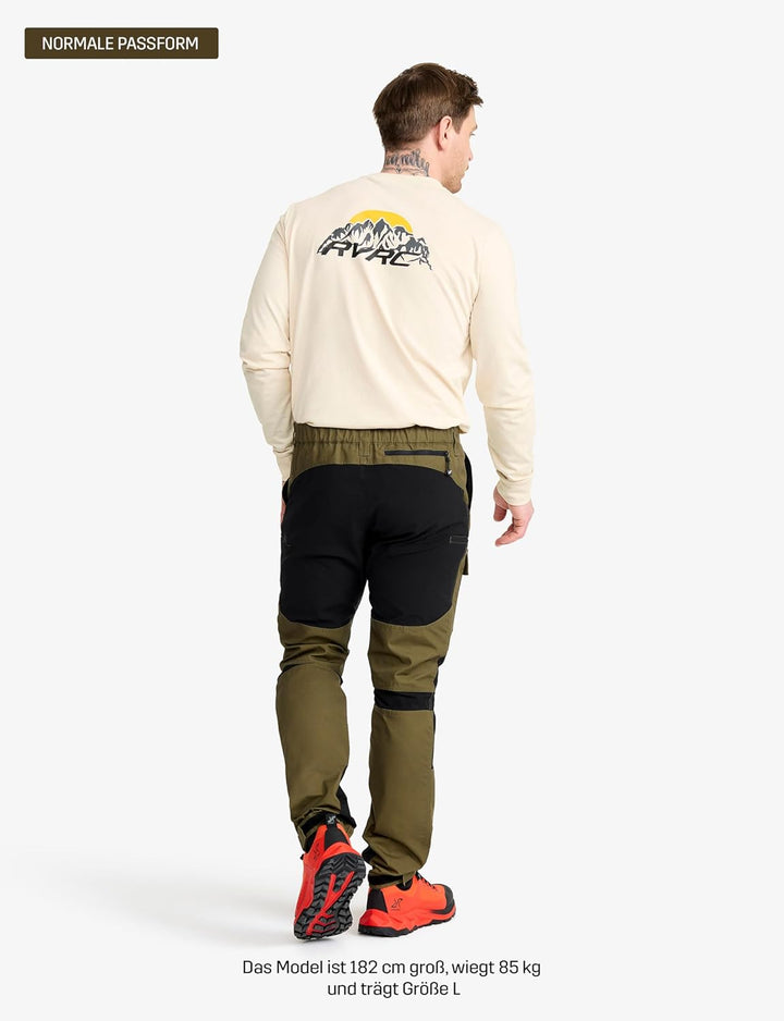 RevolutionRace Herren Nordwand Pants, Hose zum Wandern und für viele Outdoor-Aktivitäten S Dark Oliv
