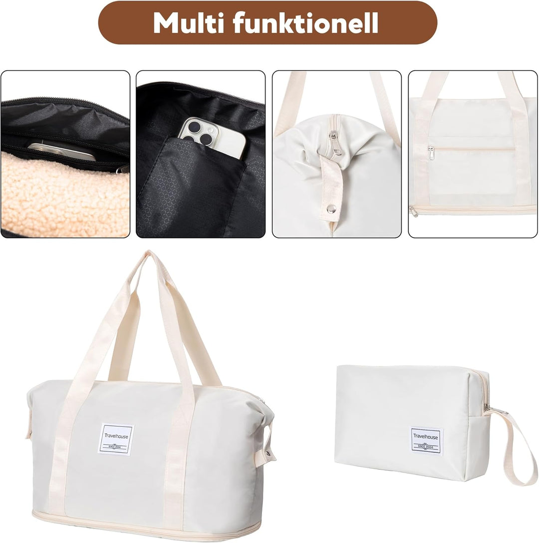 Travelhouse Ascona Kofferset 5-teilig – ABS Hartschale Trolley Set mit 4 Rollen, TSA-Schloss, Reiset