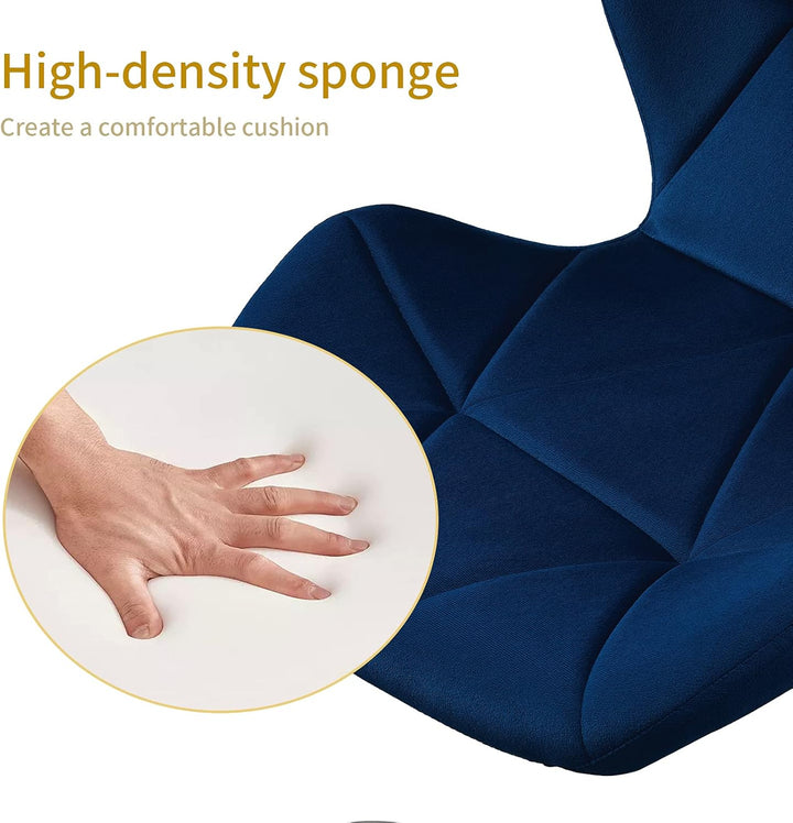 CLIPOP Schreibtischstuhl, Homeoffice Stuhl, Drehstuhl, Schminkstuhl mit Rollen, höhenverstellbar 10c