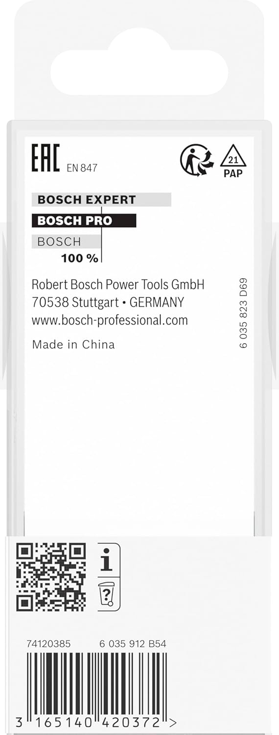 Bosch ProfessionalZubehör 2608628474 Hohlkehlfräser 12 mm, R1 12 mm, D 36,7 mm, L 16 mm, G 70 mm Ø 3