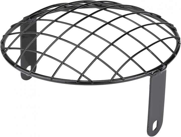 Motorrad Scheinwerfer Lampenabdeckung, 7 "Motorrad modifizierter Gitter Lampenschirm, Universal Moto