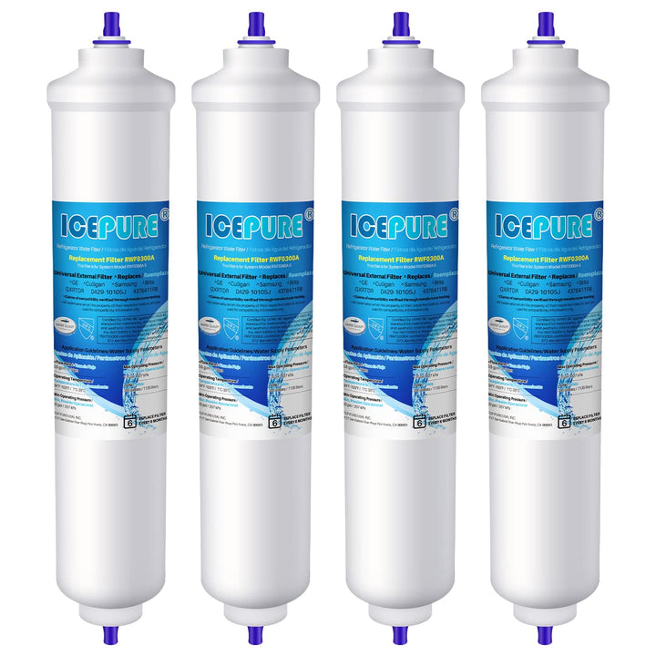 ICEPURE Wasserfilter Kühlschrank Kompatibel mit Samsung DA29-10105J, DA29-10105J HAFEX/EXP, DA99-021