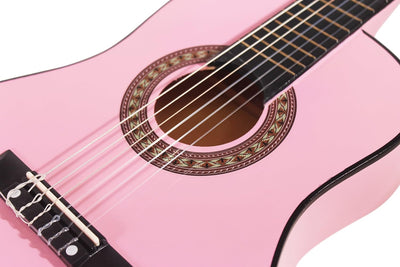 Music Alley MA-51 Classical Acoustic Guitar Kids Guitar and Junior Guitar Pink, Pink