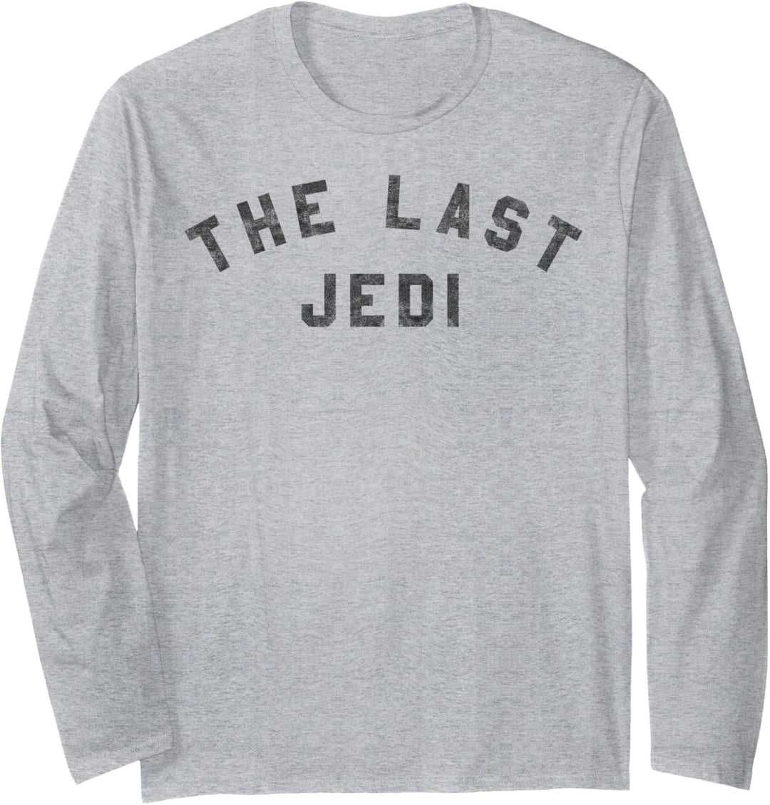 Star Wars The Last Jedi Curved Movie Text Langarmshirt