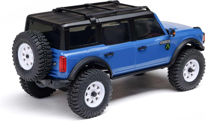 Axial 1/30 SCX30 Ford Bronco 4X4 RTR Brushed RC Rock Crawler, Blau, Blau