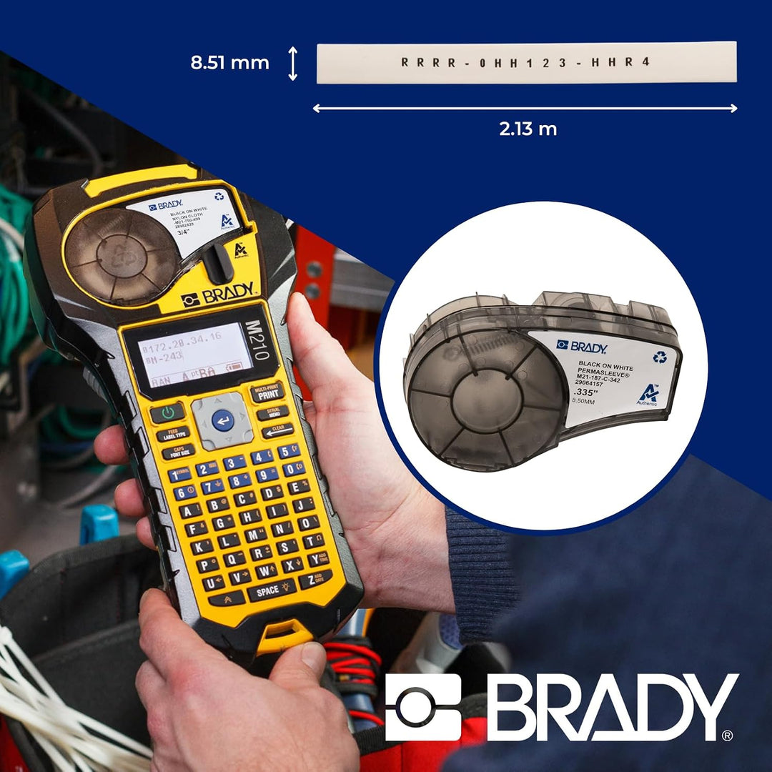 Brady (M21-187-C-342) PermaSleeve Schrumpfschläuche aus Polyolefin für BMP21-PLUS; BMP21 8.50 mm x 2