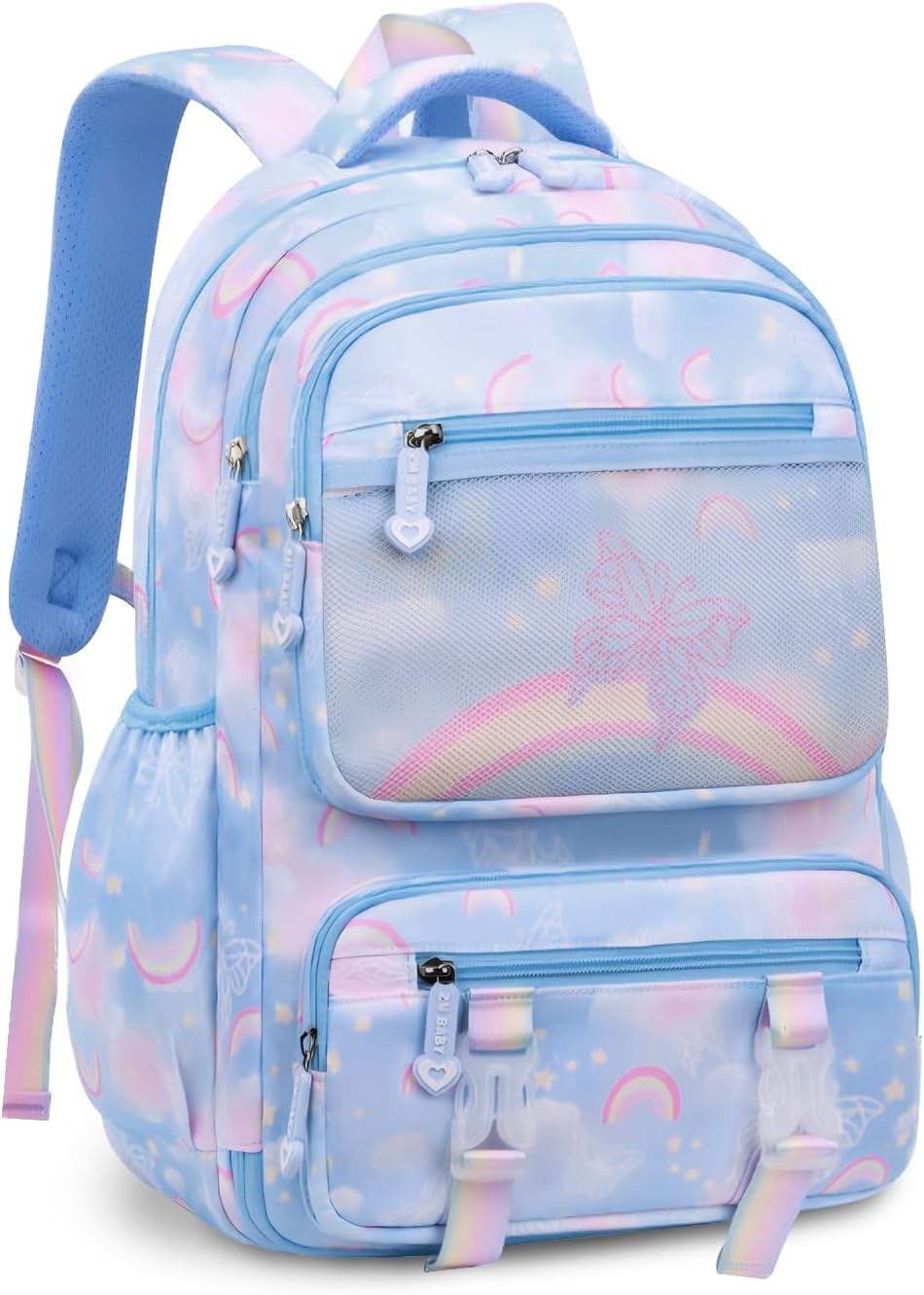 IvyH Kinderrucksack Mädchen Schulrucksack Grosse, Schulranzen Mädchen 2-6. Klasse, Wasserdicht Rucks