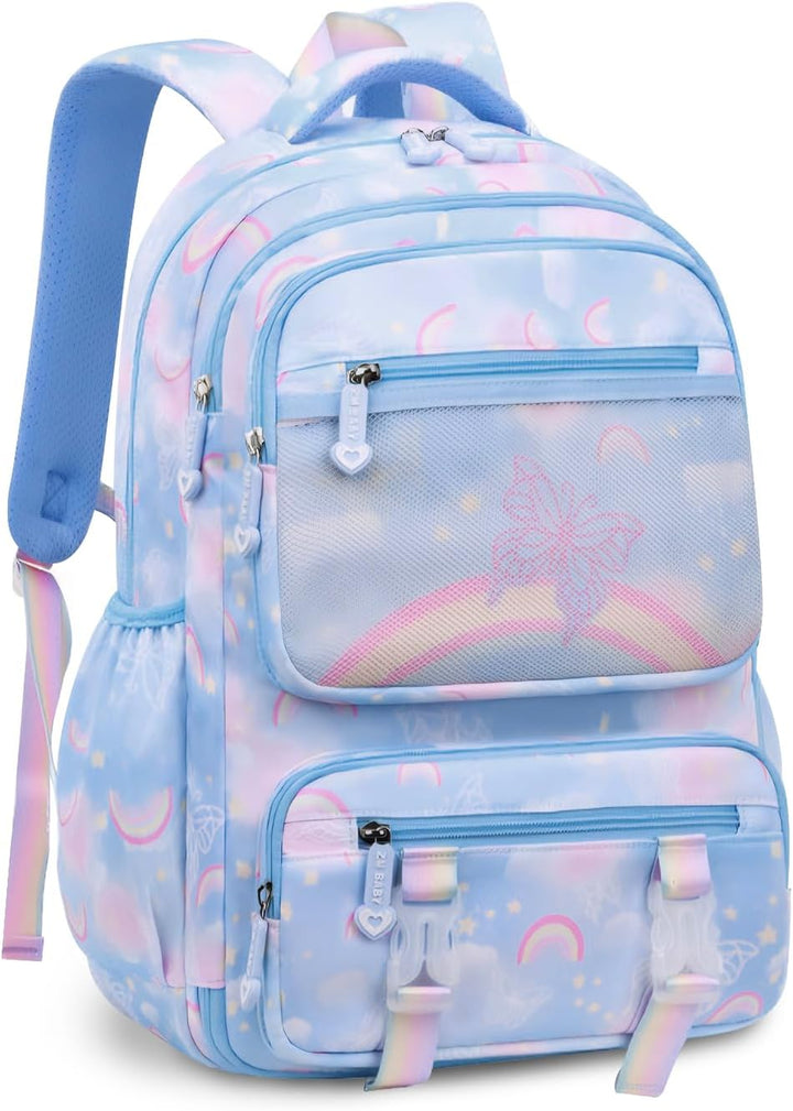 IvyH Kinderrucksack Mädchen Schulrucksack Grosse, Schulranzen Mädchen 2-6. Klasse, Wasserdicht Rucks