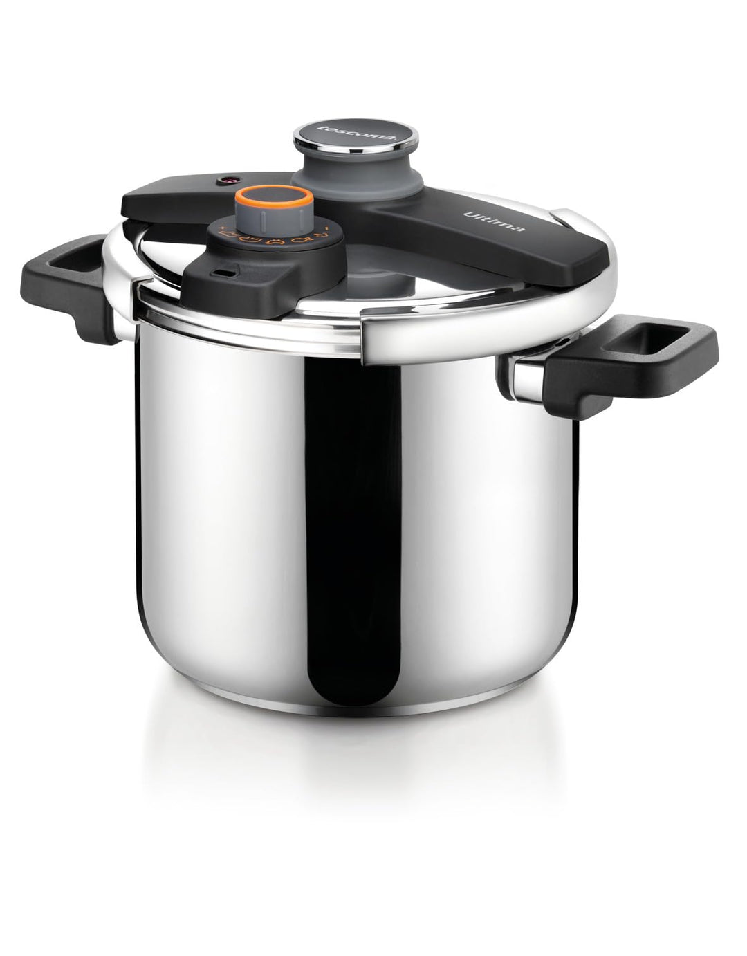 Tescoma 702767 Schnellkochtopf, Metall, Silber/schwarz, 22 cm