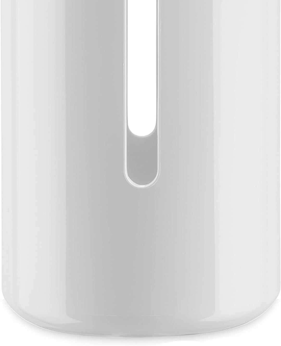 Alessi Birillo PL18 W - Design Toilettenpapierbehälter aus Thermoplastisches Harz und PMMA, Weiss,L