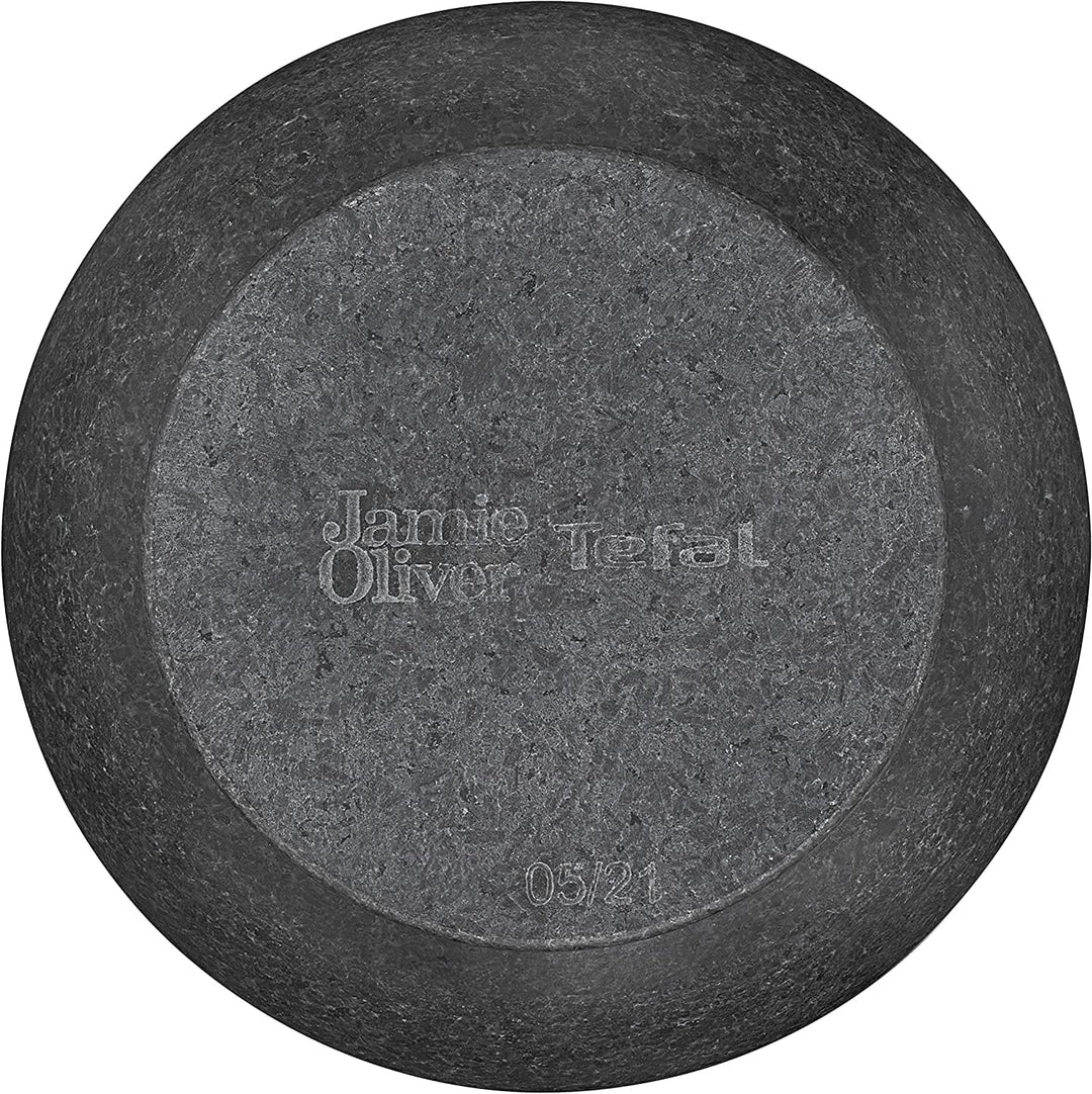 Jamie Oliver by Tefal Mörser und Stössel aus Granit, 14,5 cm Durchmesser, Kräuter und Gewürze zerkle