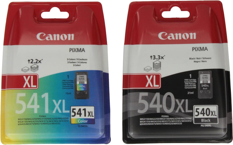 Canon PG540XL-CL541XL Druckkopf, Schwarz, XL schwarz,magenta,cyan,yellow XL PG540XL, schwarz,magenta