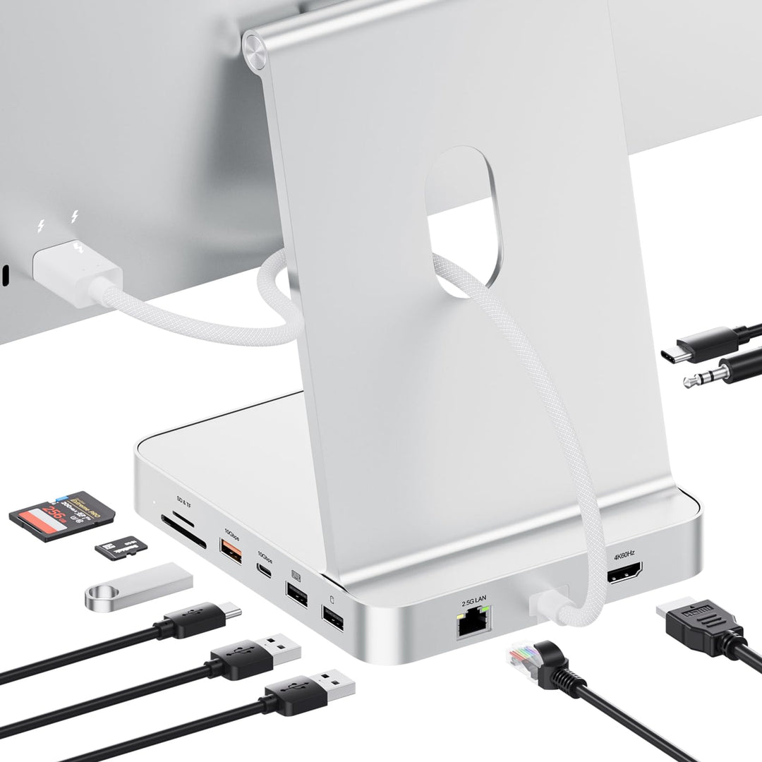 Upgraded iMac Hub für M1/M3/M4, iMac Zubehör M4 unterstützt 4TB SSD-Gehäuse (SSD Nicht enthalten), U