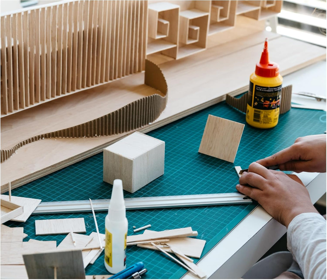 Materia Prima Balsaholz für Bastel- und Kunstprojekte. Leichtes Holzbrett für den Modell- und Flugze