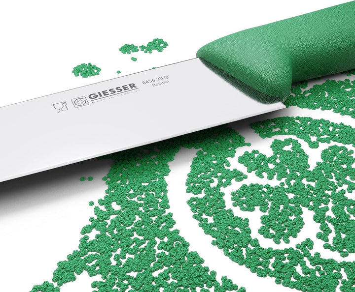 Giesser seit 1776 - Made in Germany - Tranchiermesser grün, Basic Green, Klinge 20 cm, rutschfest, s