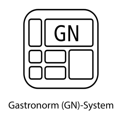 APS 81104 GN-Behälter 1/1, Gastronormbehälter Edelstahl rostfrei/Abmessungen 32,5 x 53 cm/Tiefe 100