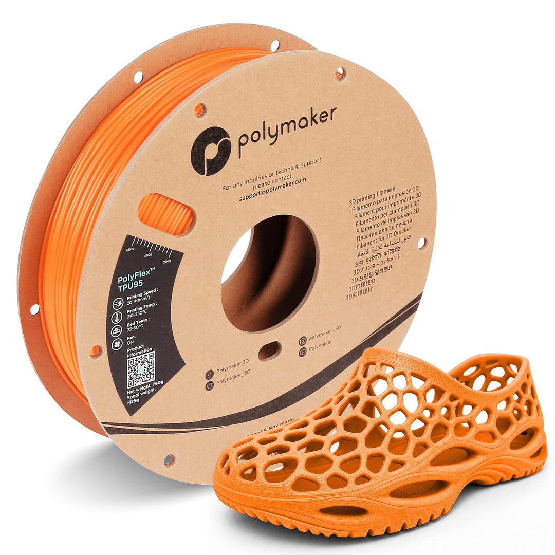 Polymaker PolyFlex TPU-95A Orange - 1,75mm - 750g