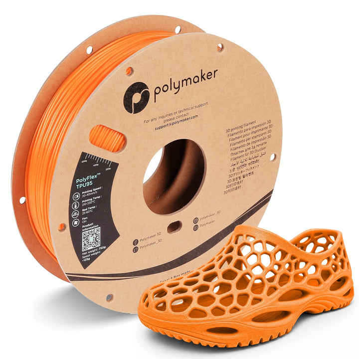 Polymaker PolyFlex TPU-95A Orange - 1,75mm - 750g