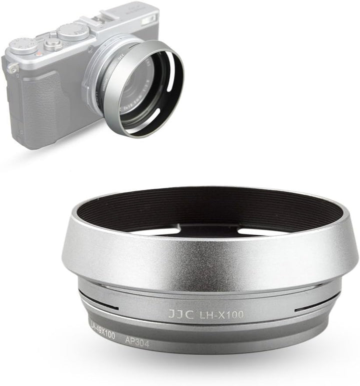 JJC Objektivadapter und Gegenlichtblende für Fujifilm FinePix X100VI, X100V, X100F, X100S, X100T, X1