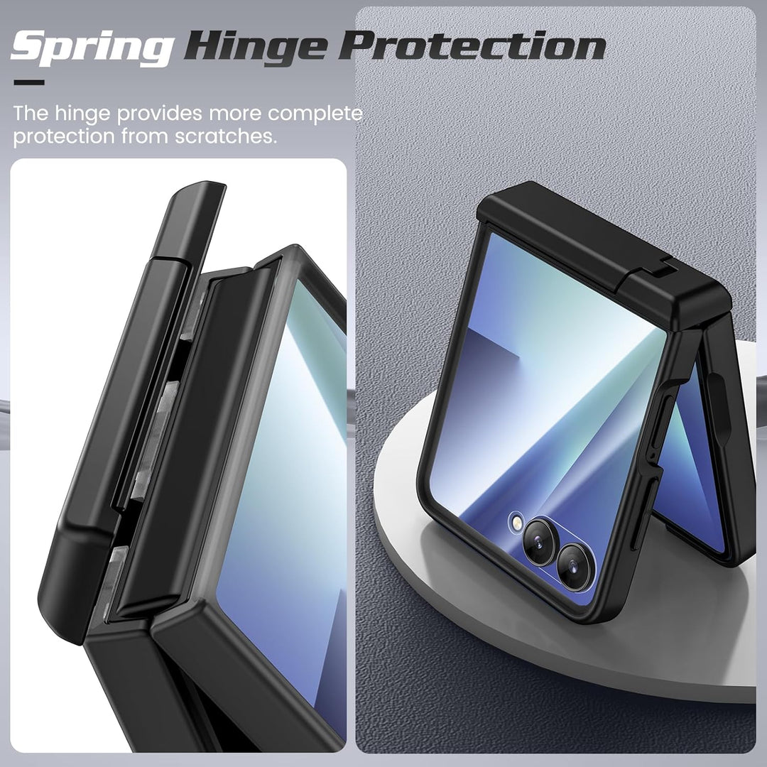 Doeshine für Samsung Galaxy Z Flip 7 Hülle [Not für Flip 7FE] mit Mag-Safe, Ständer und Displayschut
