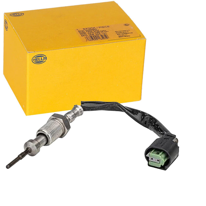 HELLA 6PT 358 181-261 Sensor, Abgastemperatur - 2-polig - geschraubt - Kabel: 80mm