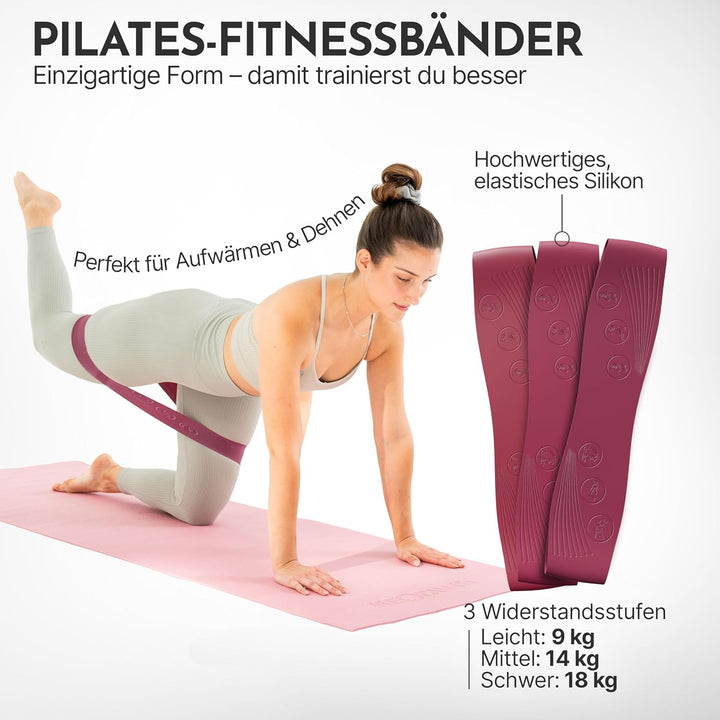 NEOLYMP Pilates Set für Zuhause – Pilates Ball, Pilates Ring & Gewichte – Komplettes Pilates Zubehör