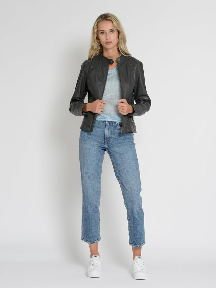 MUSTANG Damen Lederjacke 31017270 M anthra, M anthra