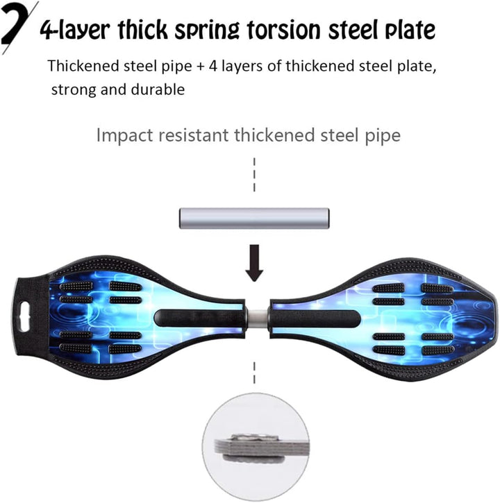 Sumeber Waveboard Kinder Street Surfen Caster Torsion Skateboard Double Decks Casterboards für Wave/