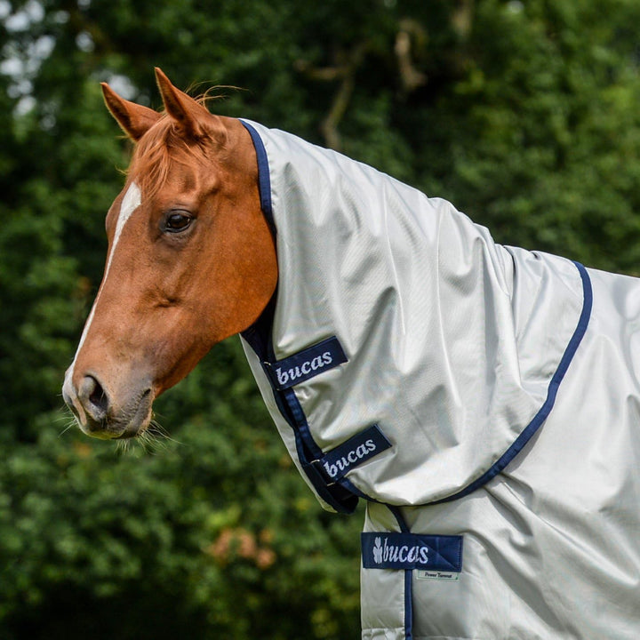 Bucas Power Turnout Combi Neck, Halsteil, Silber, Grösse L (Rückenlänge 145 cm), L