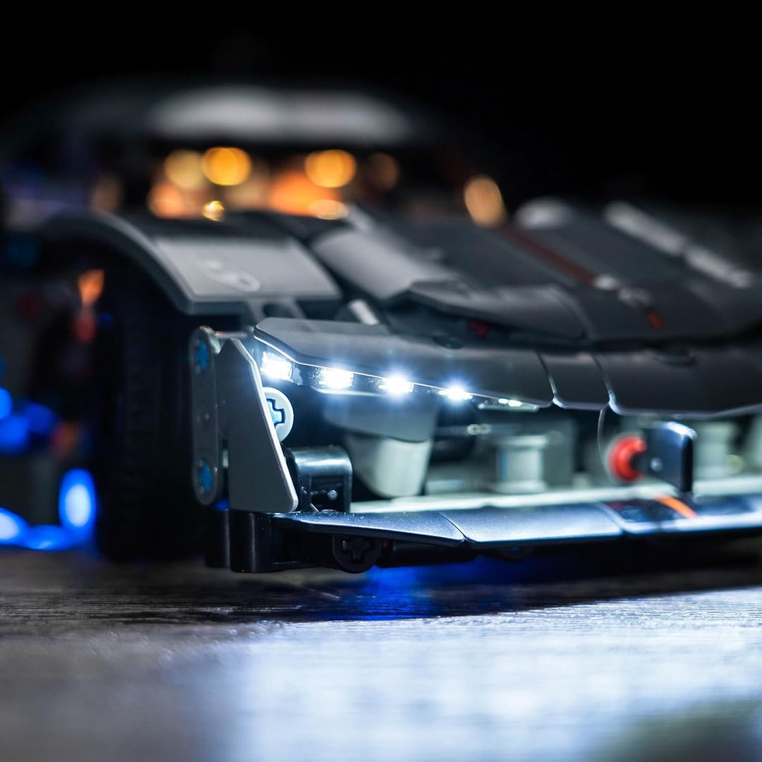 Fernbedienung Licht-Kit Kompatibel mit Lego 42173 Koenigsegg Jesko Absolut Grey Hypercar (Kein Model