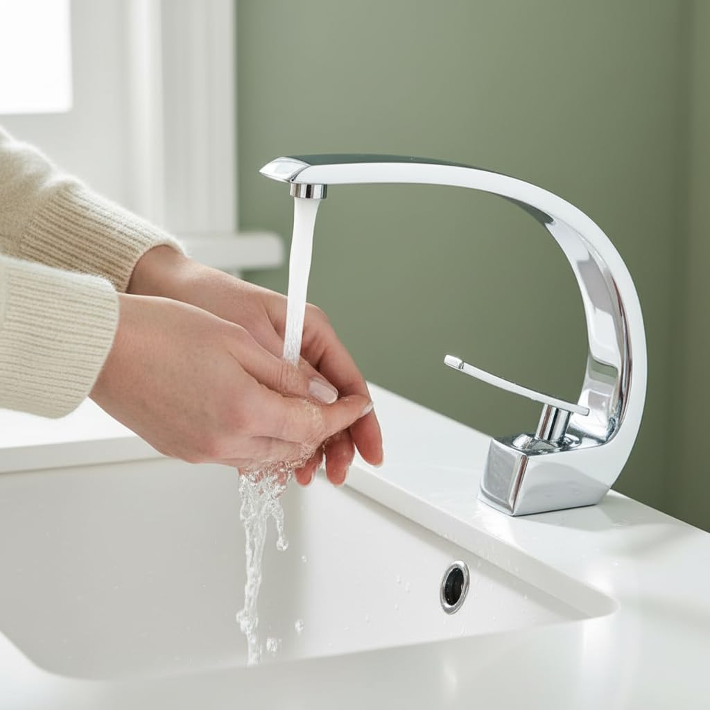 Onyzpily Wasserhahn Bad Waschtischarmatur Mischbatterie Waschbecken Armaturen Badarmatur Waschbecken