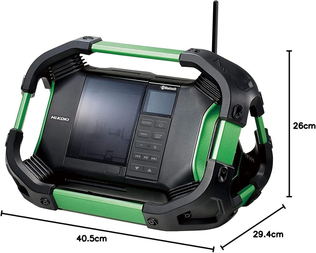 HiKOKI Akku-Baustellenradio UR18DSDL (Bluetooth, DAB+, USB, Wassergeschützt, AUX, Hohe Empfangsleist