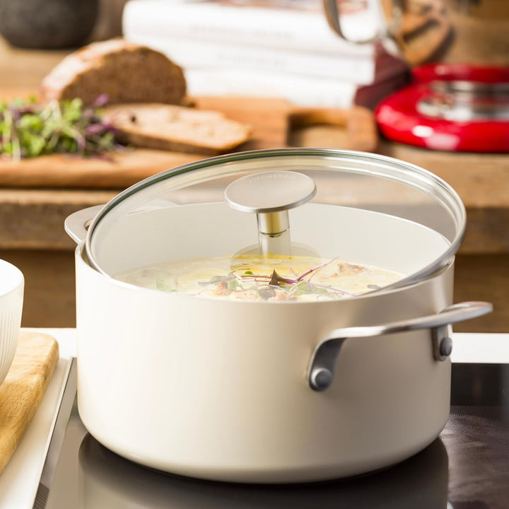 KitchenAid Aluminium-Keramik-Antihaft-Kochtopf mit Deckel, 20 cm/3,11 l, PFAS-frei, Induktion, Ofenf