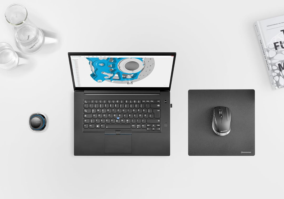 3Dconnexion SpaceMouse Wireless Kit 2 (Bluetooth Edition, Mobile Design-Lösung, für CAD und 3D, kabe