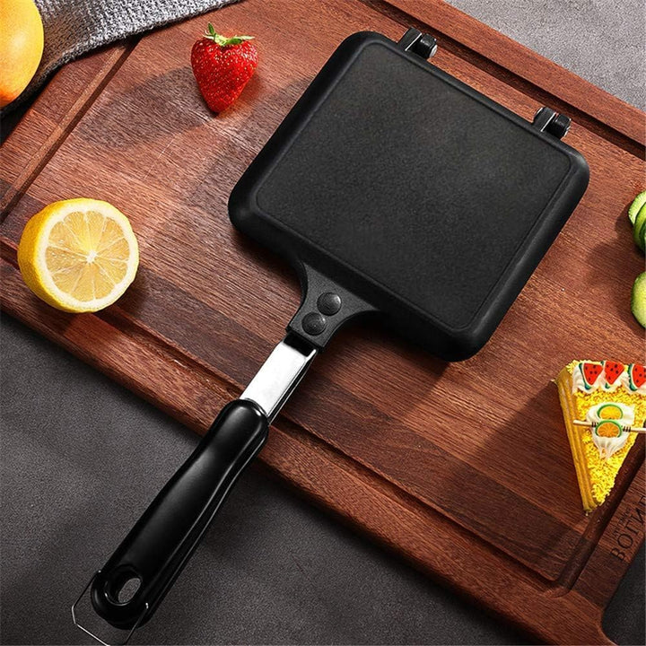 Towwoo Doppelseitige Bratpfanne, Sandwichmaker Camping, Antihaftbeschichtet, Beidseitige Tortillas S