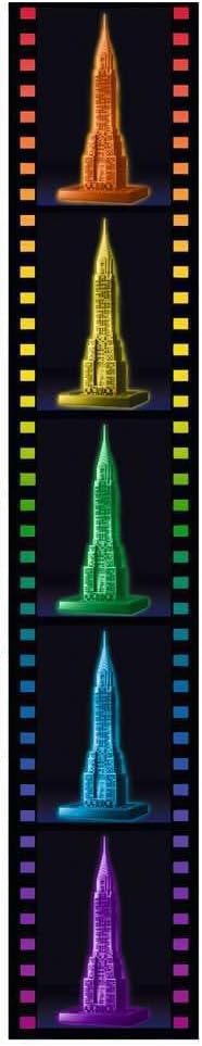Ravensburger 3D Puzzle 12595 - Chrysler Building bei Nacht - 216 Teile - für Wolkenkratzer Fans ab 8