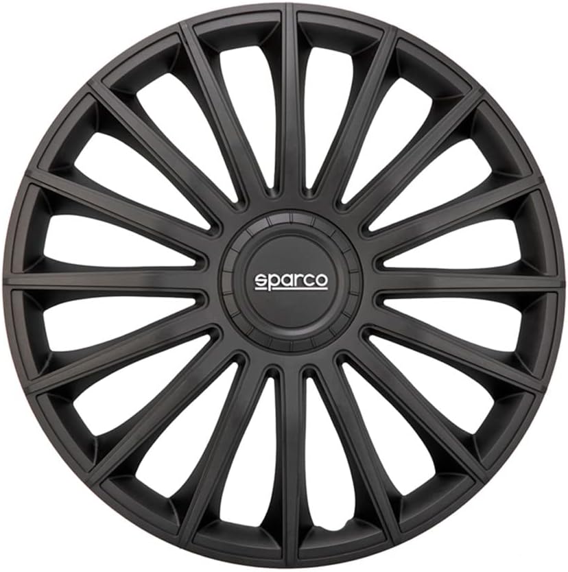 Satz Sparco Radzierblenden Treviso 13-Zoll Schwarz