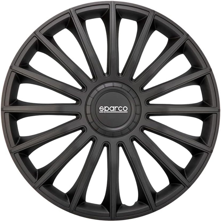 Satz Sparco Radzierblenden Treviso 13-Zoll Schwarz