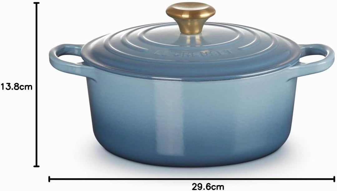 Le Creuset Signature Gusseisen-Bräter mit Deckel, Ø 24 cm, Rund, Für alle Herdarten und Induktion ge