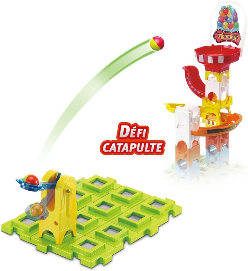 VTech Marble Rush - Adventure Park Challenge L300 E – Interaktive Murmelbahn mit spannenden Bahnelem