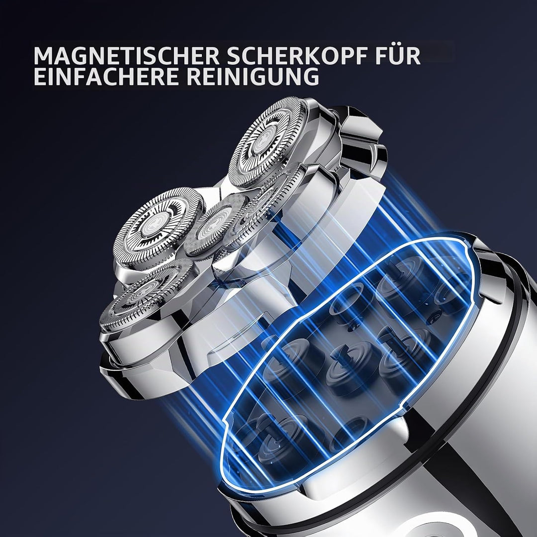 Elektrischer Glatzen Rasierer Herren Glatzenrasierer- 5D Wiederaufladbare Rasierer Herren Elektrisch