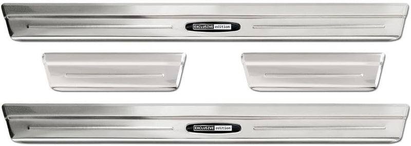 Inox door sill protectors compatible with Volkswagen Taigo 2021- &