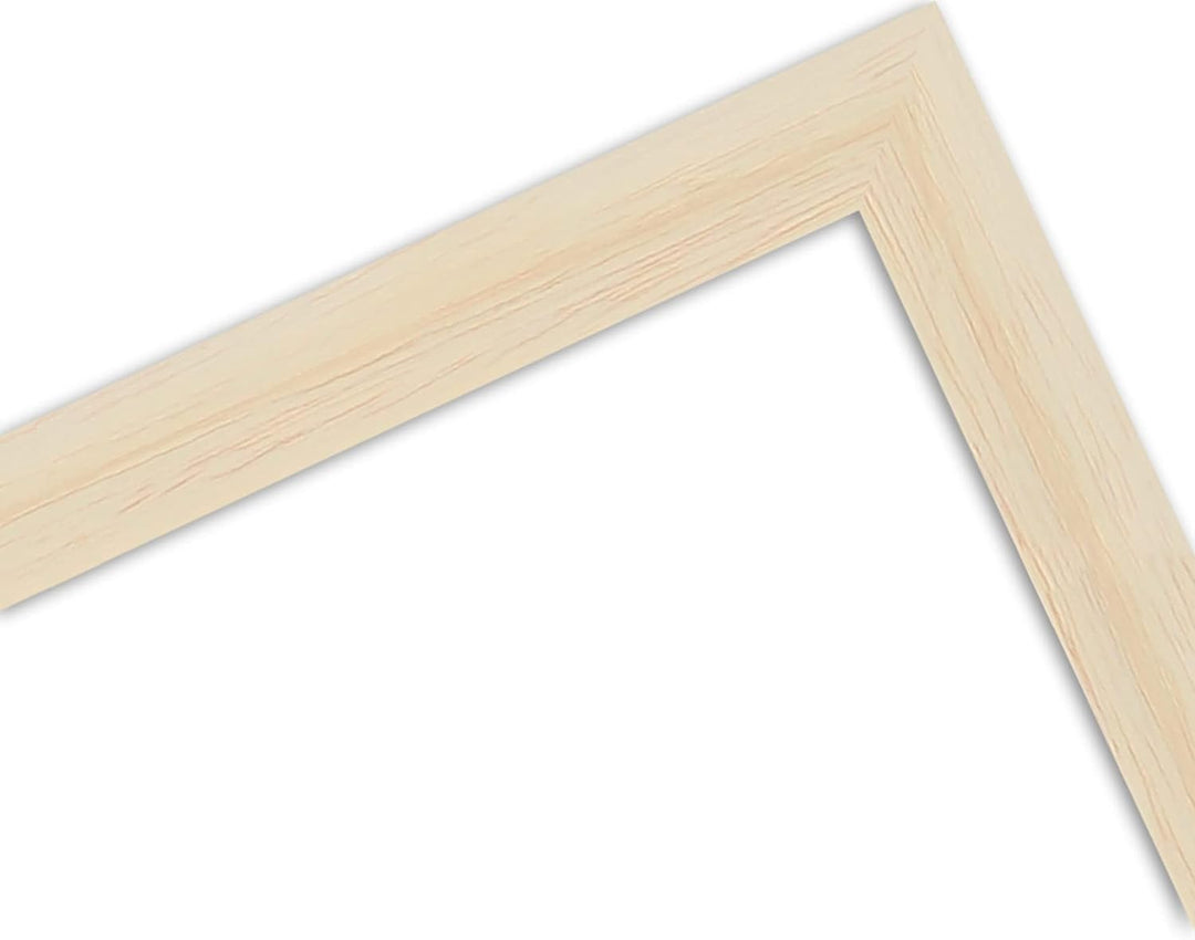 WANDStyle Bilderrahmen KLASSISCH 60x60 I Farbe: Natur I Holzbilderrahmen I Bilderrahmen Modern I Mad