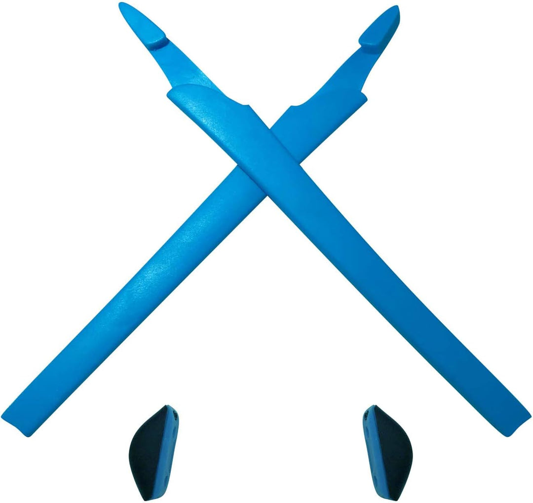 HKUCO Plus Blue/Black/Orange Replacement Silicone Leg Set for Oakley Crosslink Sunglasses Earsocks R